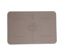 Alfombrilla silenciadora para máquina de coser, almohadilla de goma de PU antideslizante resistente, reduce el ruido de vibración para coser, acolchar, máquinas de bordar, 40x60cm (Marrón oscura)