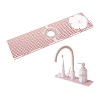 Alfombrilla Silicona Fregadero, Protector Fregadero Cocina, Alfombrilla Fregadero para Grifo y Encimera, Escurreplatos Silicona Rosa, Alfombrilla Escurreplatos para Manténgalo Seco y Antideslizante