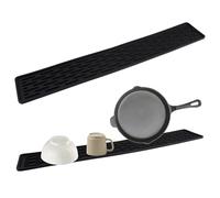 Alfombrilla Silicona para Fregadero Estrecha, 55 x 8,8 cm Alfombrilla de Grifo, Antideslizante Escurridor de Silicona, Secado Rápido Alfombrillas Escurreplatos para Tablas de Cortar, Tazas, Botellas