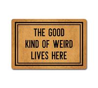 Alfombrilla Suave Alfombra Interior De Bienvenida El Buen Tipo De Vida Extraña Vive Aquí Premium Alfombra Ducha para Tienda Oficina Cocina 40X60Cm