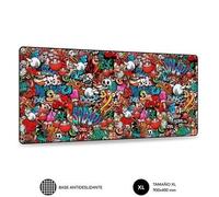 Alfombrilla Subblim 01PUW02 Graffiti XL/ 900 x 400 x 3 mm