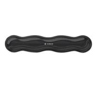 Alfombrilla teclado crystal flex wrist rest negro subblim