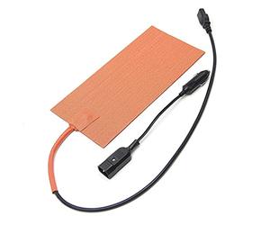 Alfombrilla térmica de silicona de 12 V y 100 W, calentador rápido con cable de alimentación desmontable para bolsa de entrega de alimentos, 5.98 x 11.97 pulgadas