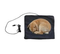 Alfombrilla térmica para mascotas con calentador eléctrico USB | Con termostato de felpa, impermeable, antideslizante, almohadilla térmica para gatitos, raza mediana y grande, dormir, viajes