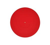Alfombrilla Tocadiscos Turntable Platter Mat Silicone Rubber Design Universal For LP Vinyl Record Players Phonograph(Red)