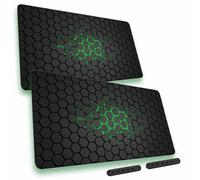 Alfombrilla XXL, 900x400, Alfombrilla Ratón Gaming, Mouse Pad XXL, Alfombra Escritorio, Mouse Pad Gaming, Alfombrillas Raton, Tapete Rato, Almohadilla Raton, con Org. Cables. (2 uds.)