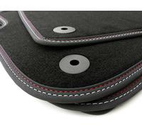 Alfombrillas a juego para Audi A4 S4 RS4 A5 S-Line Premium cuero nobuk doble ...