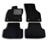 Alfombrillas a Medida para Seat Leon III a Partir de 2012-, Antideslizantes, talonera Reforzada y Botones de fijación