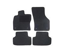 Alfombrillas adecuadas para Opel Omega B Tipo 21-27, V94 (Fabricación 1994-2003), Hit Antracita | 4 uds. | Borde Gris | 4X Cierre Clic
