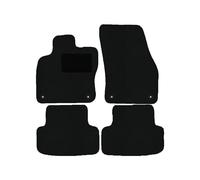 Alfombrillas adecuadas para Seat Ateca Tipo KH7, KHP (Fabricación 2016 - Actual), Classic Negro | 4 uds. | Borde Negro | 4X Cierre Clic