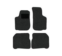 Alfombrillas adecuadas para Skoda Octavia I Tipo 1U2, 1U5 (Fabricación 1996-2010), Hit Antracita | 4 uds. | Borde Negro