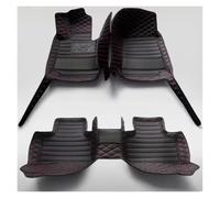 Alfombrillas Alfombrilla De Coche De Cobertura Total para Citroen C4 para Aircross 2012 2013 2014 2015 2016 2017 Accesorios Interiores Coche Alfombrilla Coche(Black Red Line)