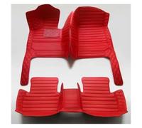 Alfombrillas Alfombrilla De Coche De Cobertura Total para Citroen C4 para Aircross 2012 2013 2014 2015 2016 2017 Accesorios Interiores Coche Alfombrilla Coche(Rojo)