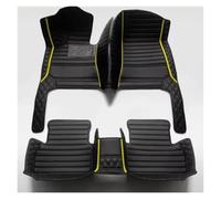 Alfombrillas Alfombrilla De Coche De Cobertura Total para Citroen C4 para Aircross 2012 2013 2014 2015 2016 2017 Accesorios Interiores Coche Alfombrilla Coche(Black Yellow)