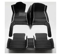 Alfombrillas Alfombrilla De Coche De Cobertura Total para Citroen C4 para Aircross 2012 2013 2014 2015 2016 2017 Accesorios Interiores Coche Alfombrilla Coche(Black White)