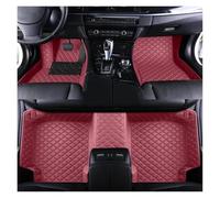 Alfombrillas Alfombrilla De Cuero para El Suelo del Coche Accesorios Interiores Impermeables para Hyundai para I20 2021 2022 2023 Alfombra Coche(Vino Rojo)