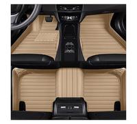 Alfombrillas Alfombrillas Coche Estilo Rayas para Chevy para Orlando 2011-2021 2022 Accesorios Alfombrilla Antideslizante Cuero Artificial Alfombrilla para Coche(Beige)