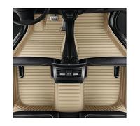 Alfombrillas Alfombrillas Impermeables Coche para MG para Whale 2024 2025 2026 Juego Completo Accesorios(Striped Beige)