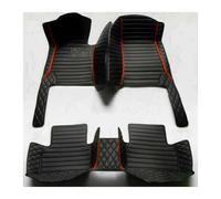 Alfombrillas Alfombrillas Impermeables Coche para MG para Whale 2024 2025 2026 Juego Completo Accesorios(Striped Black Red 2)