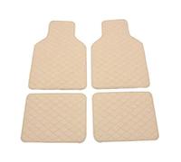 Alfombrillas Alfombrillas Universales para El Suelo del Coche, Tapetes Impermeables Y Antisuciedad para Great Wall M1 M2 M4 Hover H3 X200 Hover H6, 4 Uds.(Beige)