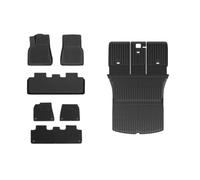 Alfombrillas Antideslizantes Coche Para Tesla Para Modelo 3 Para Highland | Tapetes Tapetes Maletero Revestimientos Carga TPE A Prueba Agua Todo Clima(One-piece Mats Set B)