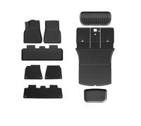 Alfombrillas Antideslizantes Coche Para Tesla Para Modelo 3 Para Highland | Tapetes Tapetes Maletero Revestimientos Carga TPE A Prueba Agua Todo Clima(One-piece Mats Set C)