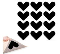 Alfombrillas Antideslizantes para alfombras,12 Pares de Almohadillas mágicas Reutilizables, Removibles y Lavables Que Mantienen Las Esquinas Planas, Ideales para Suelos de Madera, mármol y Azulejos