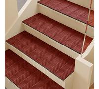 Alfombrillas antideslizantes para escaleras para exteriores, con soporte de goma, 1 x 30 x 100 cm, perfectas para seguridad, estilo y resistencia a la intemperie.