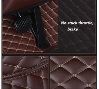 Alfombrillas Antiincrustantes Para Interior Coche Accesorios Interior Coche Alfombras Para Jaguar Para F-Pace 2015 2016 2017 2018 2019 2020 Moquetas Antideslizante(Coffee)