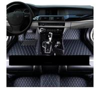 Alfombrillas Auto para Nissan para Almera para Sunny N17 2011-2018 Alfombrillas Impermeables Suelo Coche(LHD Black and Blue)