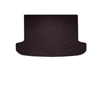 Alfombrillas Auto para Nissan para Sylphy 2019-2006 para Sentra B17 Alfombrillas Suelo Coche Alfombras Maletero(Trunk 1pcs Black Red)