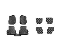 Alfombrillas Auto para Suzuki para Jimny 2019-2025 Alfombrillas Timón Izquierdo Derecho Alfombras Pie Doble Capa Revestimientos Impermeables TPE(Double Layer LHD B)