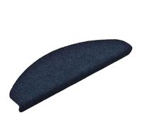 Alfombrillas autoadhesivas color azul marino - Paquete de 15 alfombrillas antideslizantes semicirculares (65 x 21 x 4 cm), tela de polipropileno, lavable a máquina, ideal para pasillos y cocinas