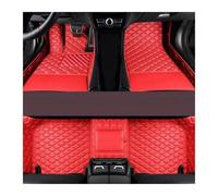 Alfombrillas Automóvil Alfombrillas para Coche para Smart para Forfour W453 2016 2017 2018 Juego Alfombrillas Delanteras Y Traseras Alfombrilla Coche(Rojo)
