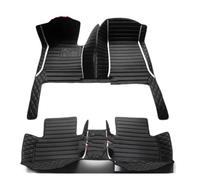 Alfombrillas Automóvil para A4 B9 2017 2018 2019 2020 2021 2022 2023 2024 Alfombrillas para Coche Alfombras Protectoras Accesorios Alfombras Almohadilla para Pies Alfombrilla Coche(Black White)
