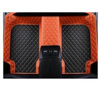 Alfombrillas Automóvil para Benz Clase A W169 W176 W177 para GLC 2008 2017 2018 2019 2020 Alfombra Interior Cuero Impermeable para Suelo Coche(3 pc Black Orange)