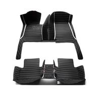 Alfombrillas Automóvil para Smart para Forfour W453 2016 2017 2018 Alfombrillas Coche Alfombras Coche Accesorios Interiores Alfombrilla Coche(Black White)