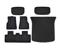 Alfombrillas Automóvil para Tesla para Model Y para Juniper para 3 2017 A 2025 Forros Equipaje Maletero Volante Izquierda Y Derecha Four Seasons(LHD MY 17-24 6PC)