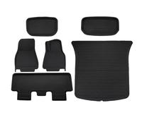 Alfombrillas Automóvil para Tesla para Model Y para Juniper para 3 2017 A 2025 Forros Equipaje Maletero Volante Izquierda Y Derecha Four Seasons(RHD MY 17-24 6PC)