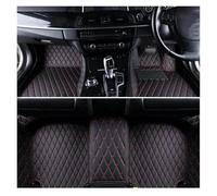 Alfombrillas Coche Alfombrilla Impermeable Para Suelo Coche Accesorios Interior Coche Antiincrustante Para Genesis Para G80 2009 2010 2011 2012-2017 Moquetas Antideslizante(Black red,RHD)
