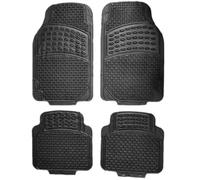 Alfombrillas Coche Alfombrillas Negras De Goma para Coche Recortables Juego 4 Piezas Universales Duraderas Y Antideslizantes (2 Delanteras 2 Traseras)(Tiles)