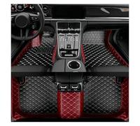 Alfombrillas Coche Alfombrillas Personalizadas para Lincoln para Corsair (2019-2025) Accesorios Interiores Alfombra Antideslizante(Black and Wine Red)