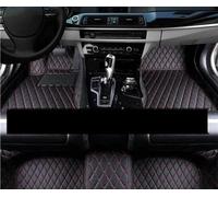 Alfombrillas Coche Car Floor Mat For Fiat 124 For Spider For Type 348 2017-2019 Waterproof Car Mats Floor Mats Car Accessories Alfombrillas Interior(Negro Rojo,LHD)