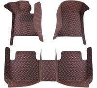 Alfombrillas Coche Cuero para Mercedes Benz CLS C257 2018-2020 2021 2022 2023 2024 2025 (LHD), Medida Alfombras del Piso Impermeable Antideslizantes Moqueta Protección Accesorios,J-Coffee