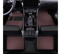 Alfombrillas Coche Cuero para Mercedes Classe C W205 S205 2014-2021, 4 Piezas Alfombras Todo Clima Delanteras Traseros Moquetas Antideslizantes Impermeables Suelo Protectoras, D/Coffee