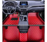 Alfombrillas Coche De Cuero para Hyundai Santa Fe 2019-2022 (LHD),Alfombras Personalizadas Impermeable Completamente Rodeado Automovil Alfombras ProteccióN,E/Red