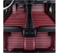 Alfombrillas Coche De Cuero para Toyota Wish 2004-2010(2010-2022), Medida Juego De Alfombras Impermeable Alfombra ProteccióN Moquetas Cobertura Completa,Wine Red