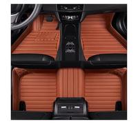 Alfombrillas Coche For 7 F01 2008 2009 2010 2011 2012 2013 2014 2015 Car Accessories Artificial Leather Stripe Style Floor Mats(Brown 3 PCS)