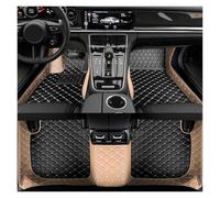 Alfombrillas Coche Moqueta para Alfa para Romeo para Giulia 2015-2021 Accesorios Interiores Alfombrilla Cuero Artificial para El Suelo del Coche(Beige Black)