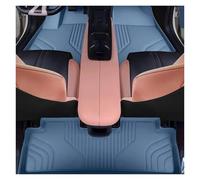 Alfombrillas Coche Moqueta para BYD para Gaviota para Dolphin para Mini 2024 2025 Alfombrilla Maletero Coche Revestimiento Cargo Suelo Cuero Alfombra Bandeja Alfombrillas(Light Blue 3pcs)